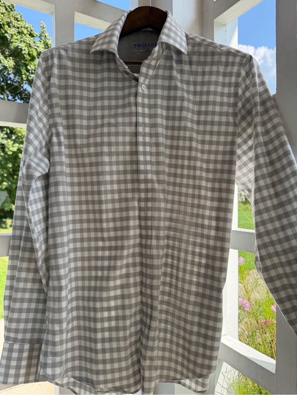 Twillory Leader Non-Iron Gingham Dress Shirt 16 34/35